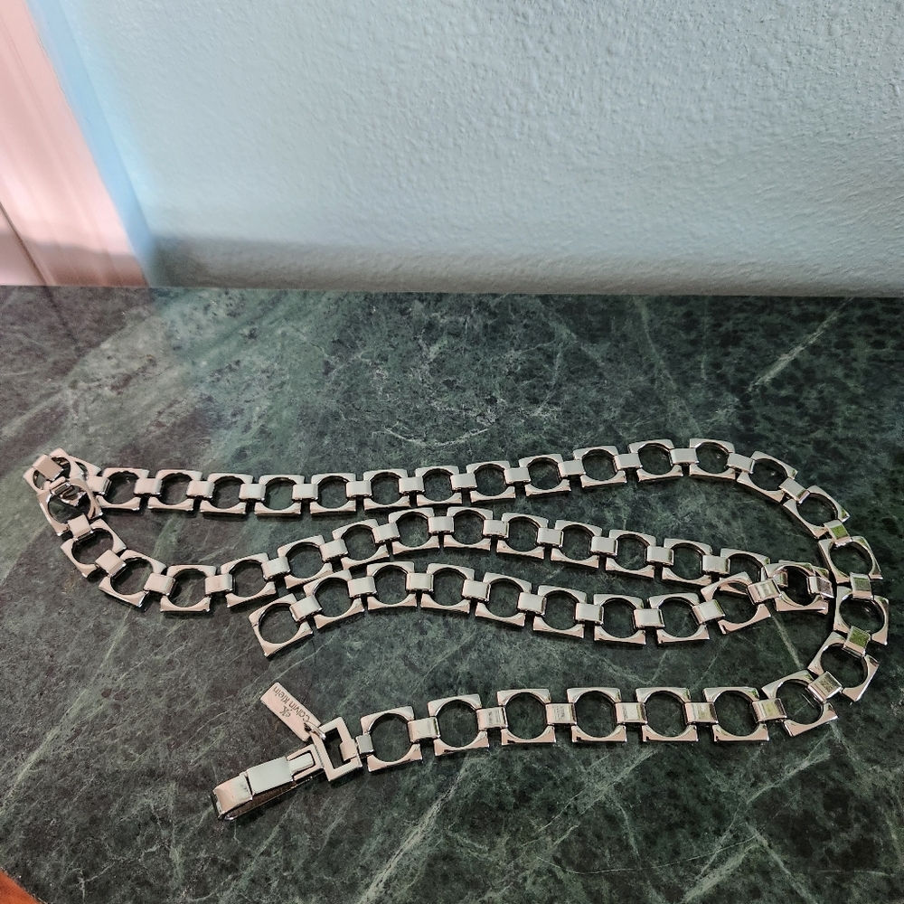 Calvin Klein Silver Link Chain Belt
